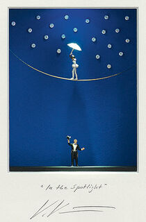 3D-billede "In the Spotlight" med LED-belysning, indrammet von Volker Kühn