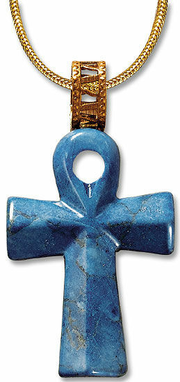 Großer Lebenskreuz-Anhänger mit Halskette von Petra Waszak