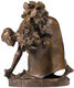 Skulptur "Die Krautpflückerin" (1894), Reduktion in Bronze von Ernst Barlach