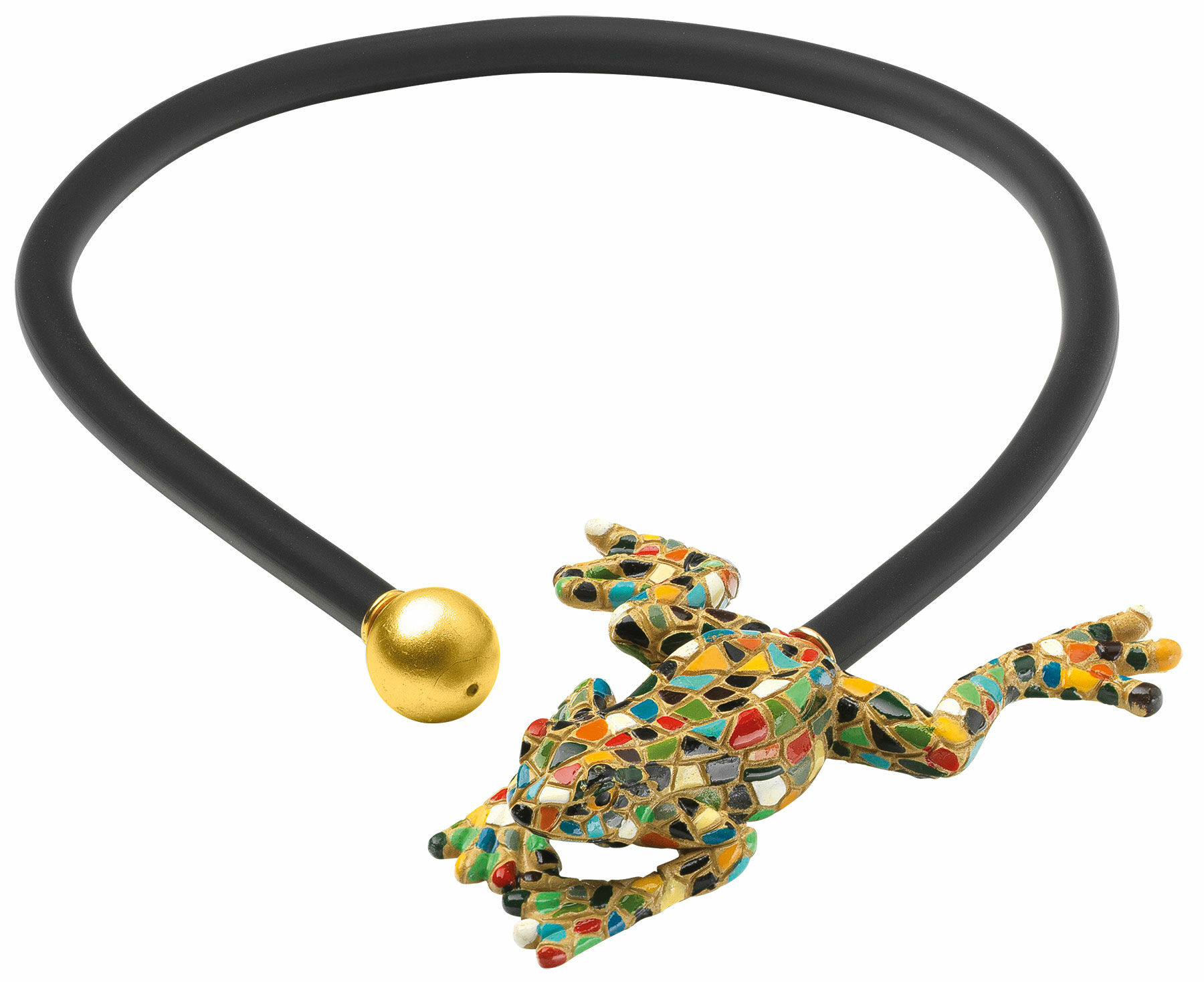 Necklace "Mosaic Frog" by Anna Mütz