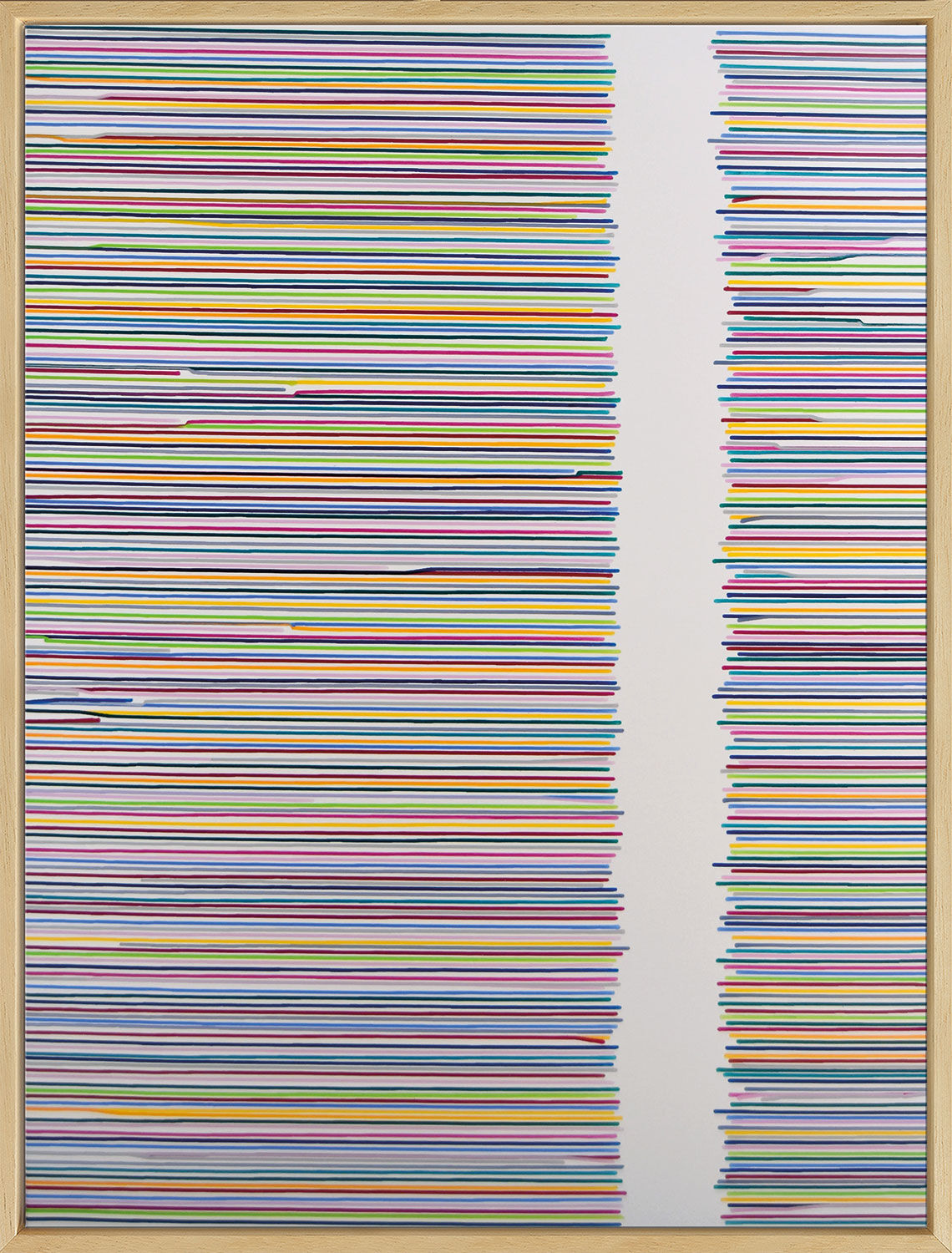 Picture "Colorful Gap #6" (2020) (Original / Unique piece), framed by Astrid Stoeppel