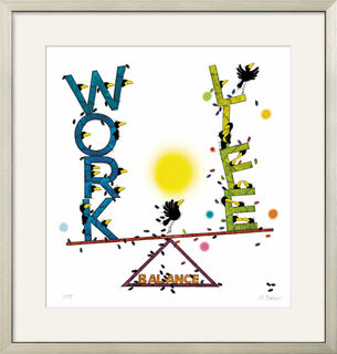 Picture "Work-Life-Balance" (2023), framed