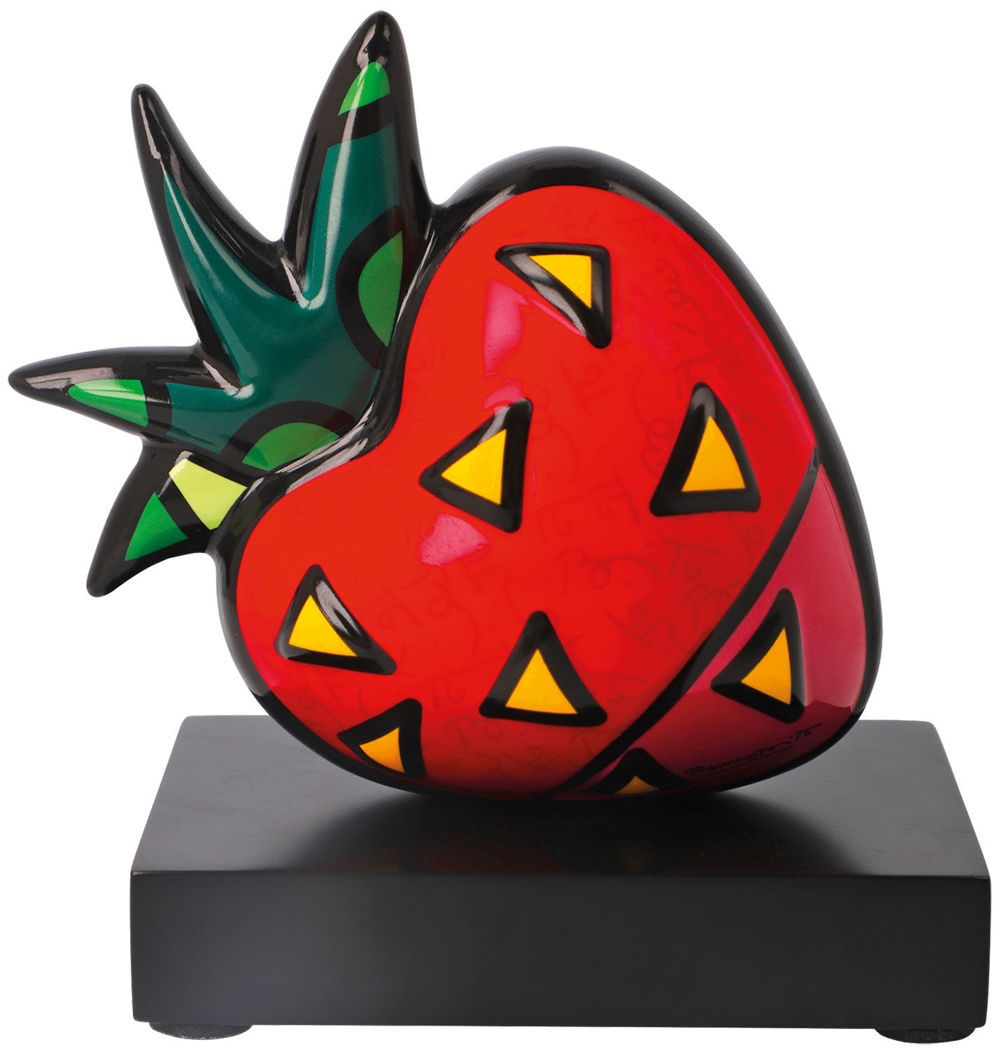 Porslinsföremål "Jordgubbe" av Romero Britto