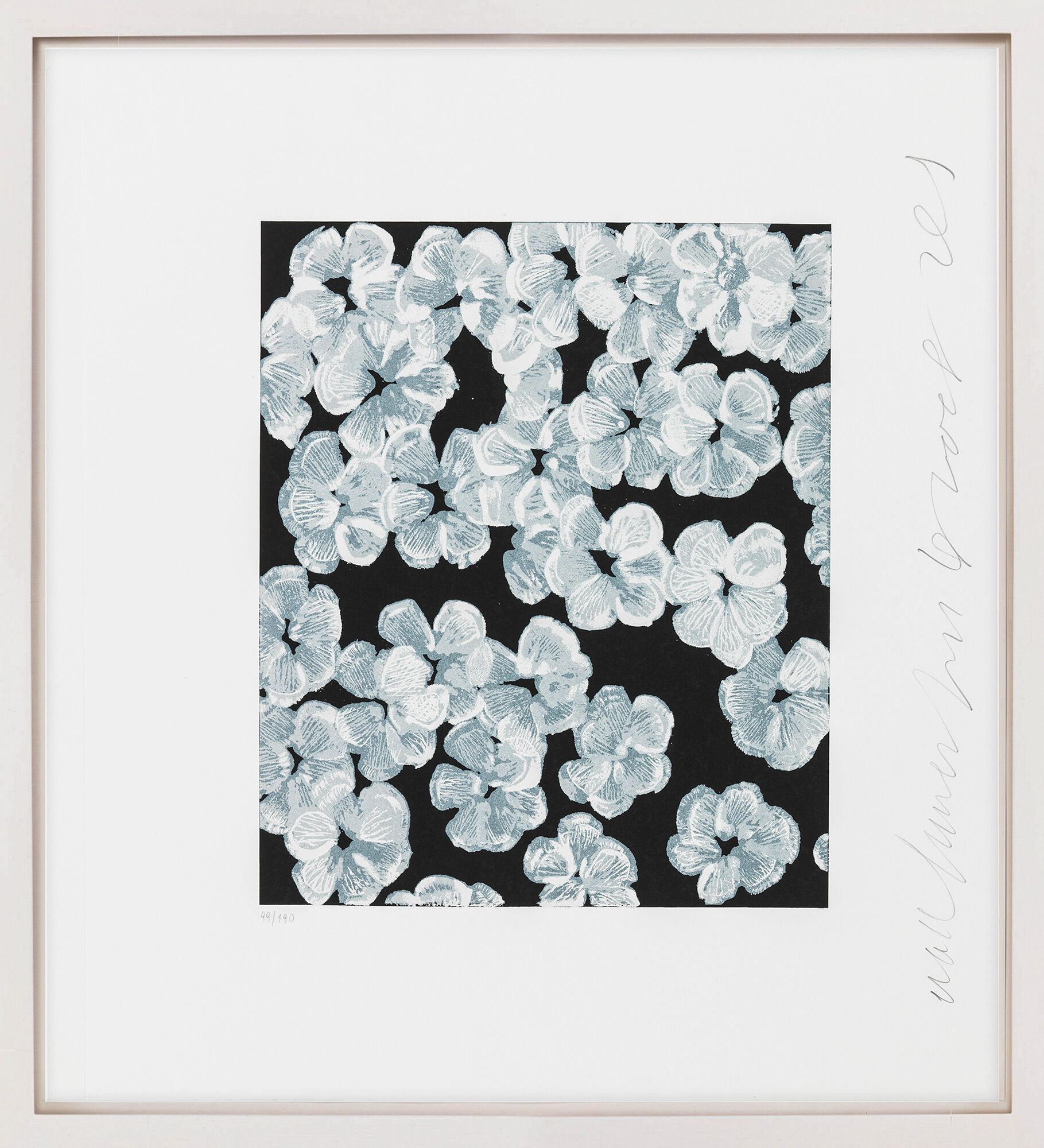 Picture "Wall flowers 8" (2008) by Donald Sultan