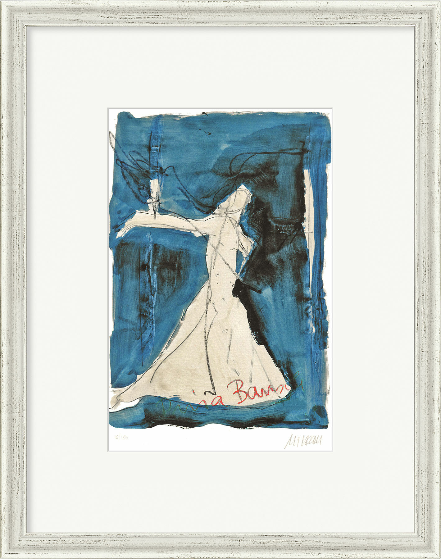 Picture "Pina Bausch - Almost Anything Can Be Dance" (2017), silver-coloured framed version by Armin Mueller-Stahl