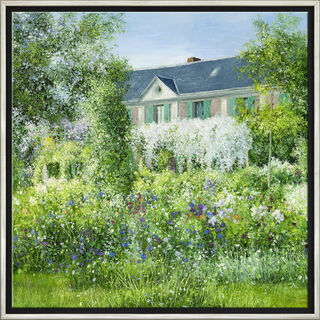 Bild "La Maison de Claude Monet à Giverny", gerahmt