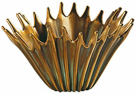 Bowl / Coppa "Agave", bronze by Gabriella Venturi