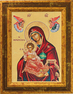 Icon "Madonna Therapeussa - The Healer", framed