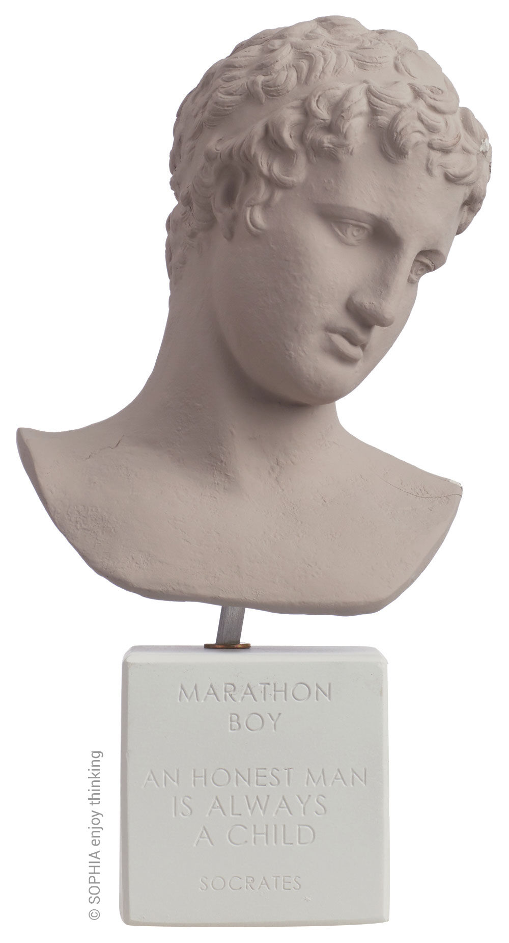 Bust "Marathon Boy light grey" by SOPHIA enjoy thinking