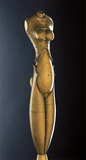 Skulptur "Eva mit der Schlange", Bronze von Paul Wunderlich