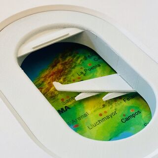 3D-bild ”MALLORCA FRÅN LUFTEN”, inramad av Ralf Birkelbach