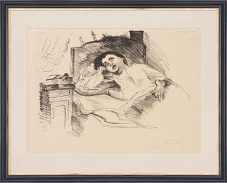 Picture "Young Girl in Bed" (1916)