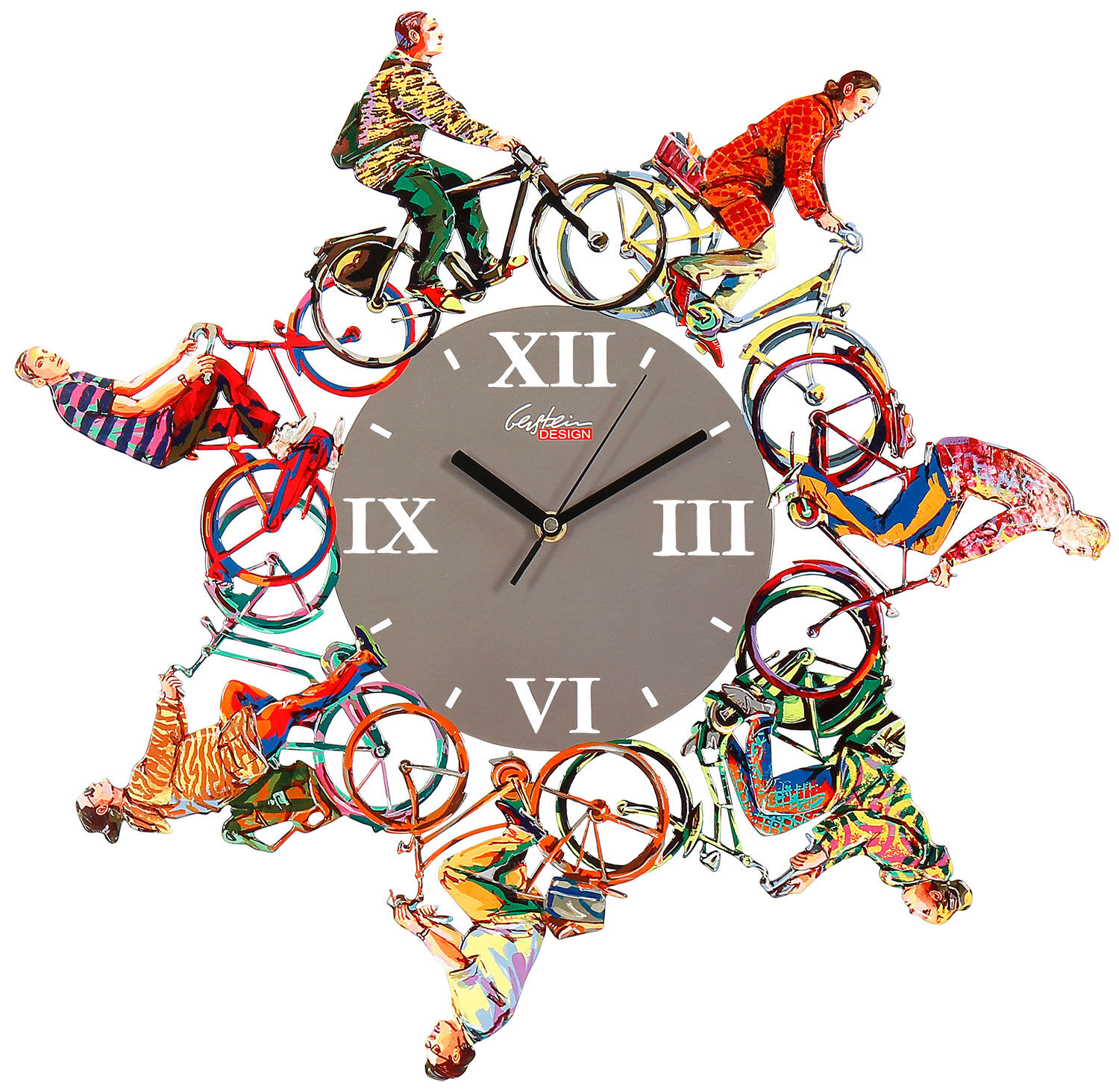 Horloge murale "Riding Time" de David Gerstein