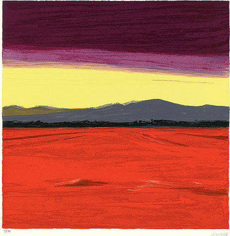 Tableau "Landscape VI" (1999), encadré von Sigrid Nienstedt