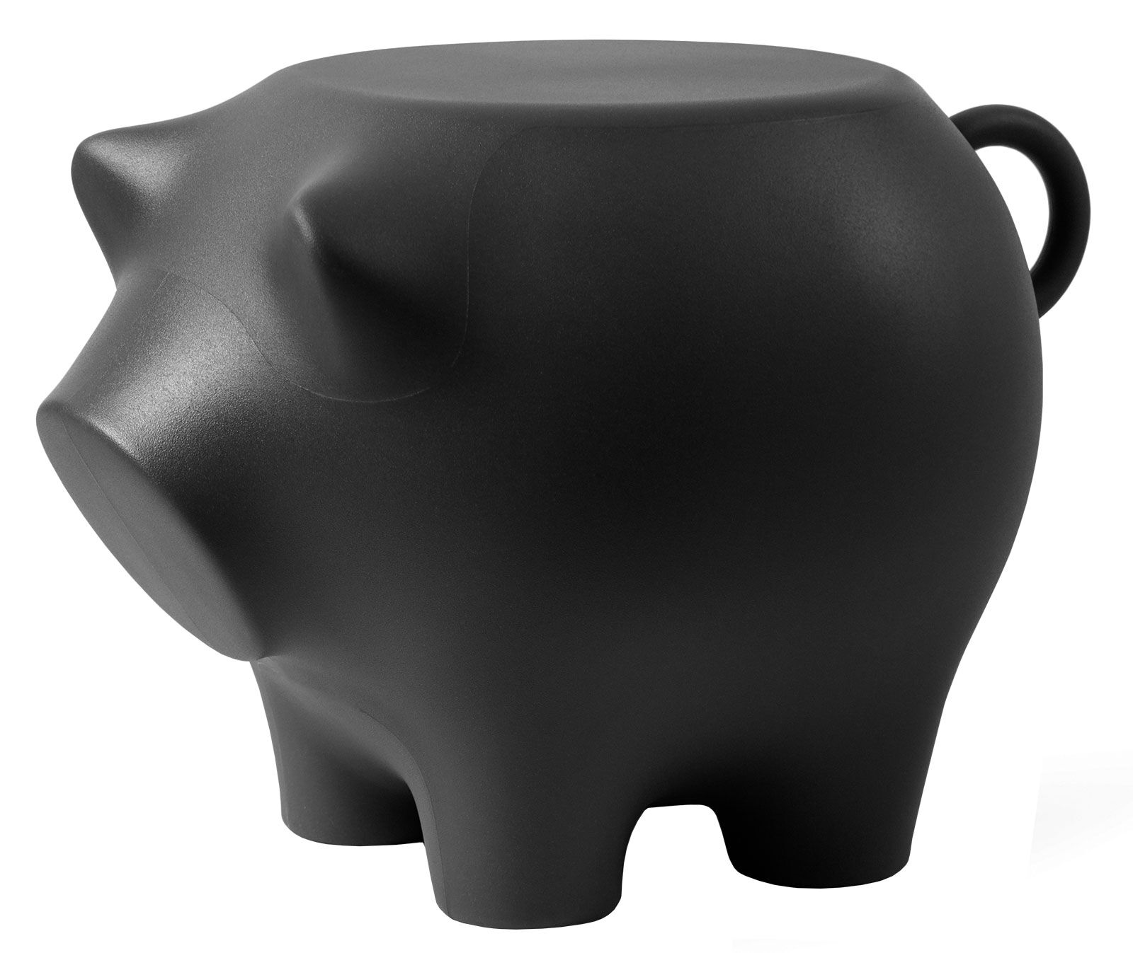 Odkládací stolek „Sidepig black“ (pro vnitřní i venkovní použití) – design: Timo Keultjes a Diederik Dam od Werkwaardig