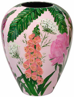 Vase en verre "Pink Summer" von Milou van Schaik Martinet