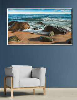 Picture "By the Sea", framed by Gerd Bannuscher