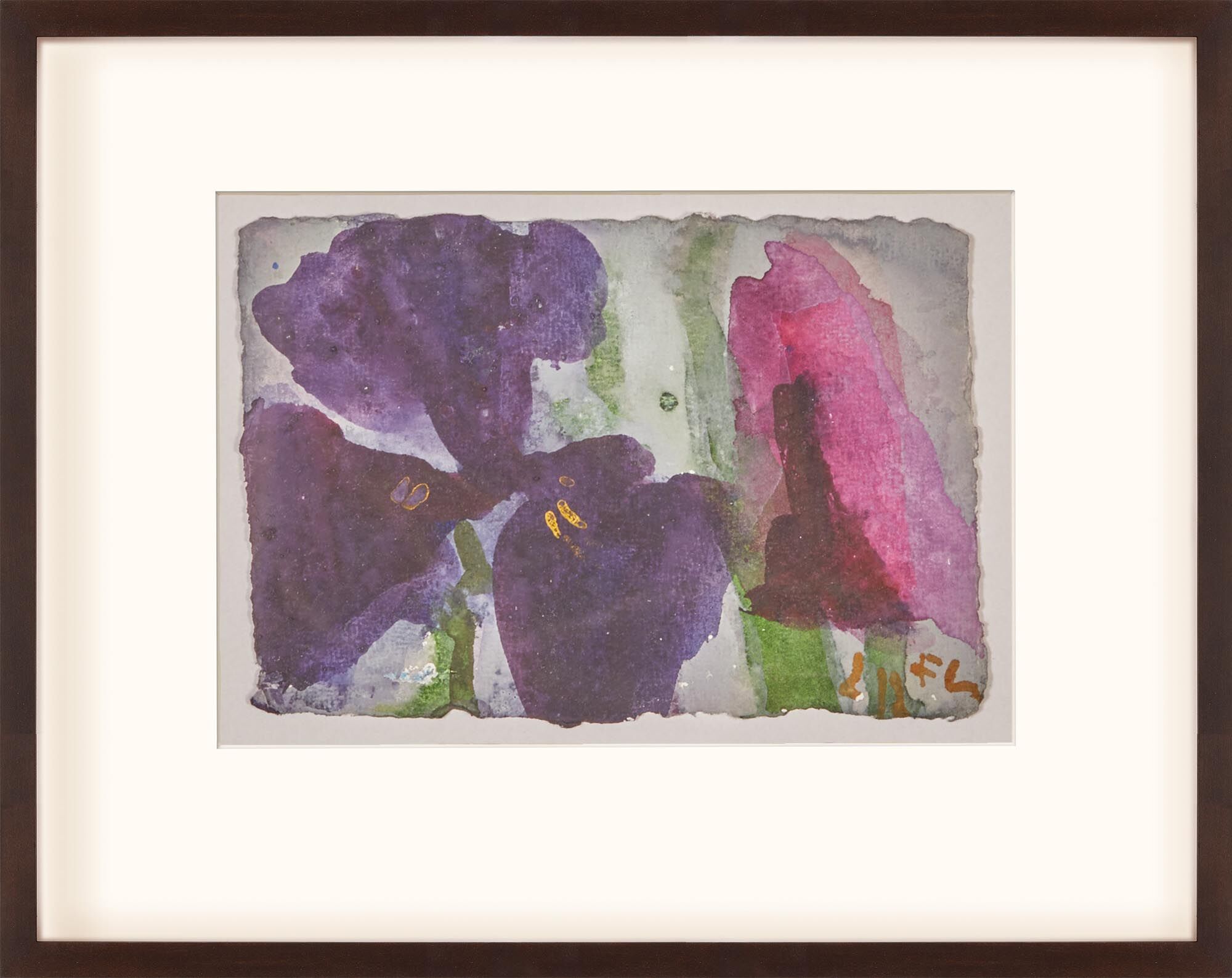 Billede »Irises« (2010) (Unikt eksemplar) af Klaus Fußmann