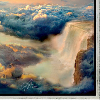 Bild "River of Oblivion - Fluss des Vergessens" (2007), gerahmt von Ule W. Ritgen