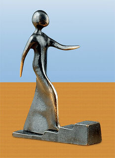 Skulptur "Schritt für Schritt", Bronze