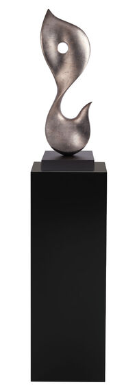 Skulptur "Wave" und Dekosäule im Set