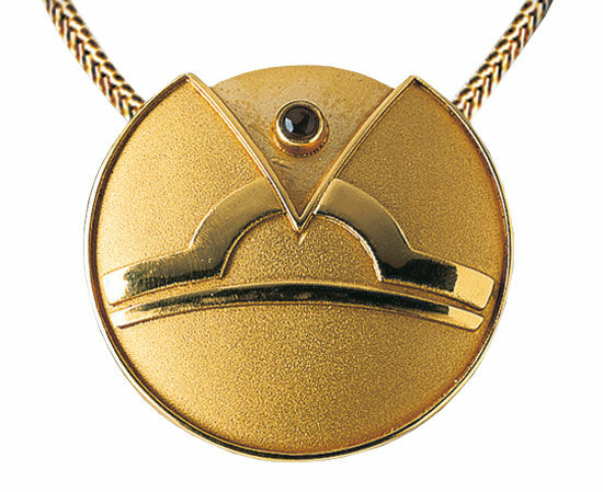 Zodiac necklace "Libra" (24.09.-23.10.) with lucky stone smoky quartz