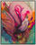 Picture "Flamingo Flora" (2025) (Original / Unique piece), framed