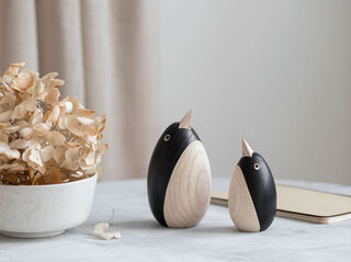 Holzfigur "Pinguin Mama" von novoform
