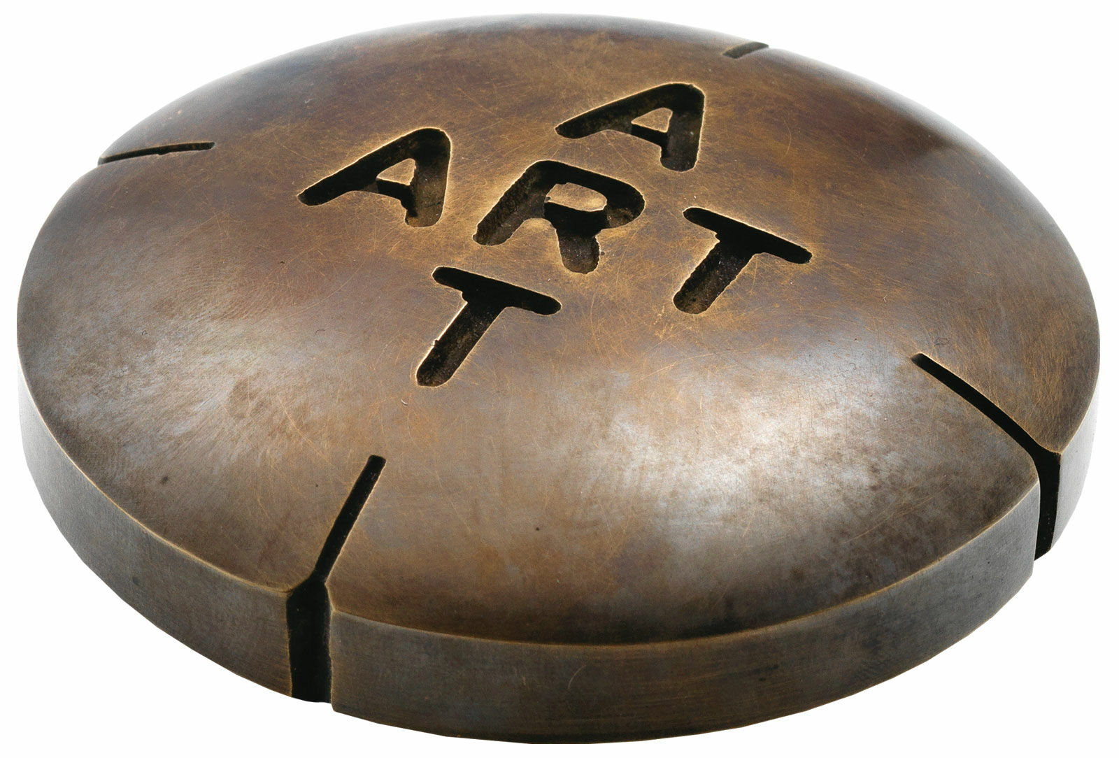Sculpture "Pill for Art II" (2012), bronze von Amos Plaut