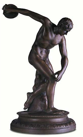 Statue de la victoire "Discobolus de Myron", réduction