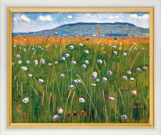 Picture "Meadow Piece" (around 1901), framed by Ferdinand Hodler