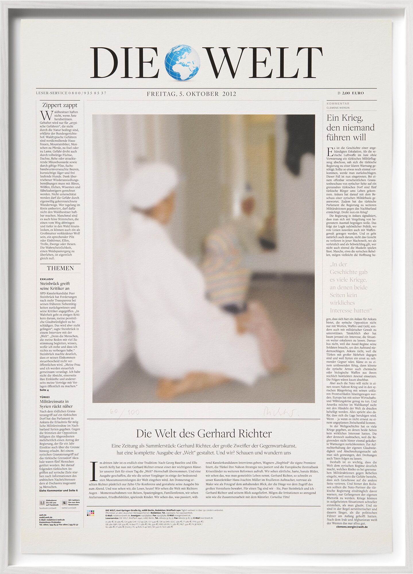 Billedet "Verden" (2012) af Gerhard Richter