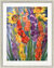 Picture "Gladioli and Sunflowers" (2012), framed