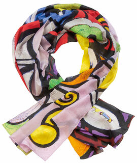 Silk scarf "Large Still Life with Pedestal Table"