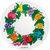 Porcelain plate "Christmas - Wreath"