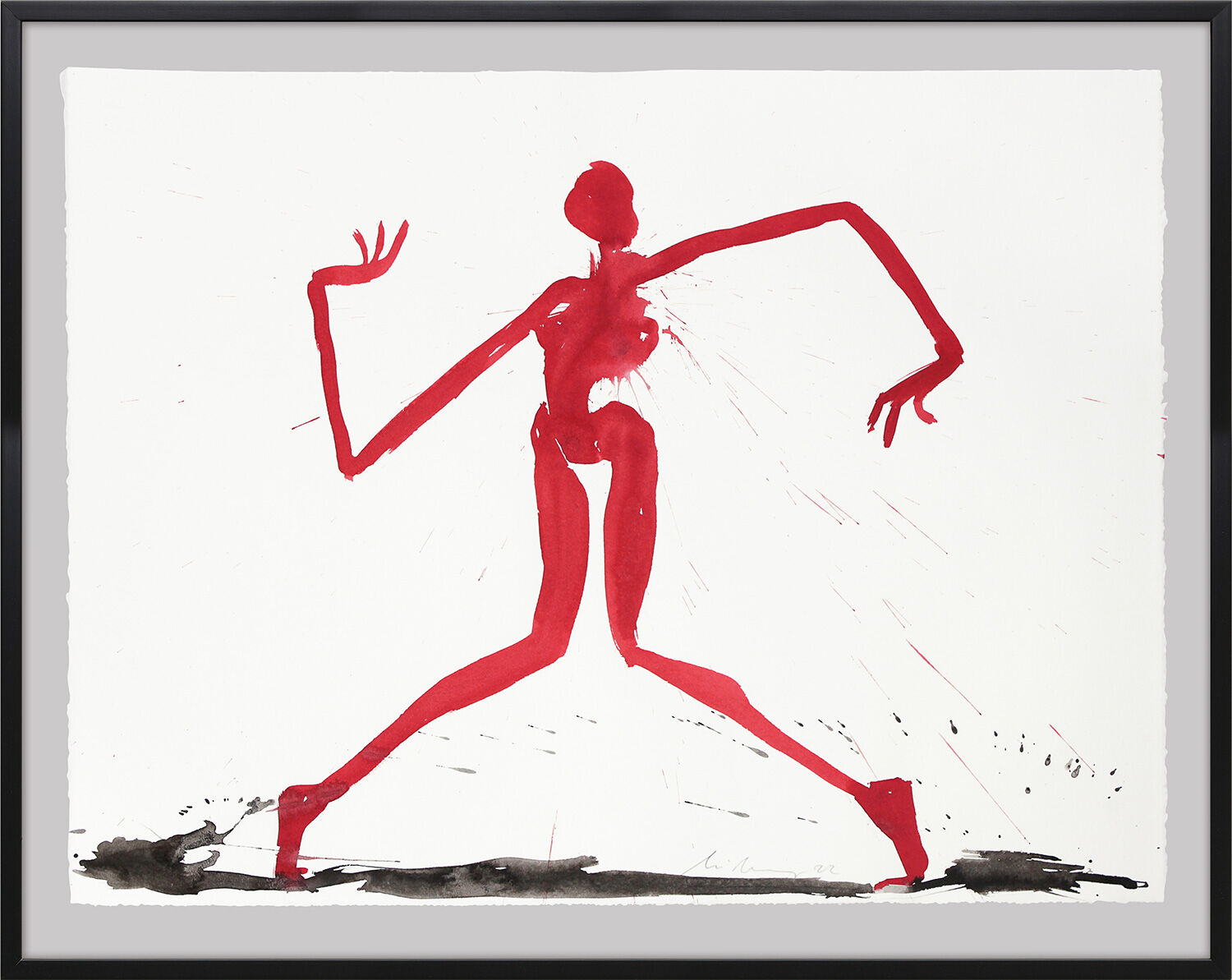 Bild "Z 22 042" (2022) (Original / Unikat), gerahmt von Helge Leiberg