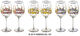 Set di 6 bicchieri da vino "LA BELLEZZA È UNA PANACEA - Platino - Vino bianco" di Friedensreich Hundertwasser