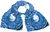 Sciarpa di seta "Segno zodiacale Vergine" (24.08.-23.09.), versione blu