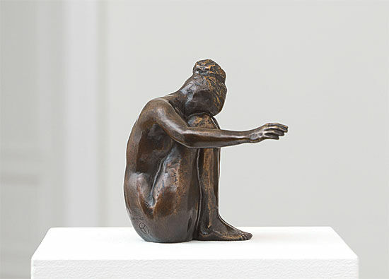 Sculptuur "Melancholie", brons von Olaf Teichmann