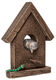 Tuinobject / wandsculptuur "Vogelhuisje", brons