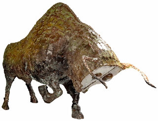 Sculpture "Bull" (2021), version bronze brown patinated by Hüseyin Arda