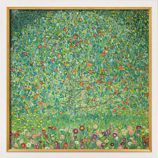 Bild "Apfelbaum I" (1912), gerahmt von Gustav Klimt