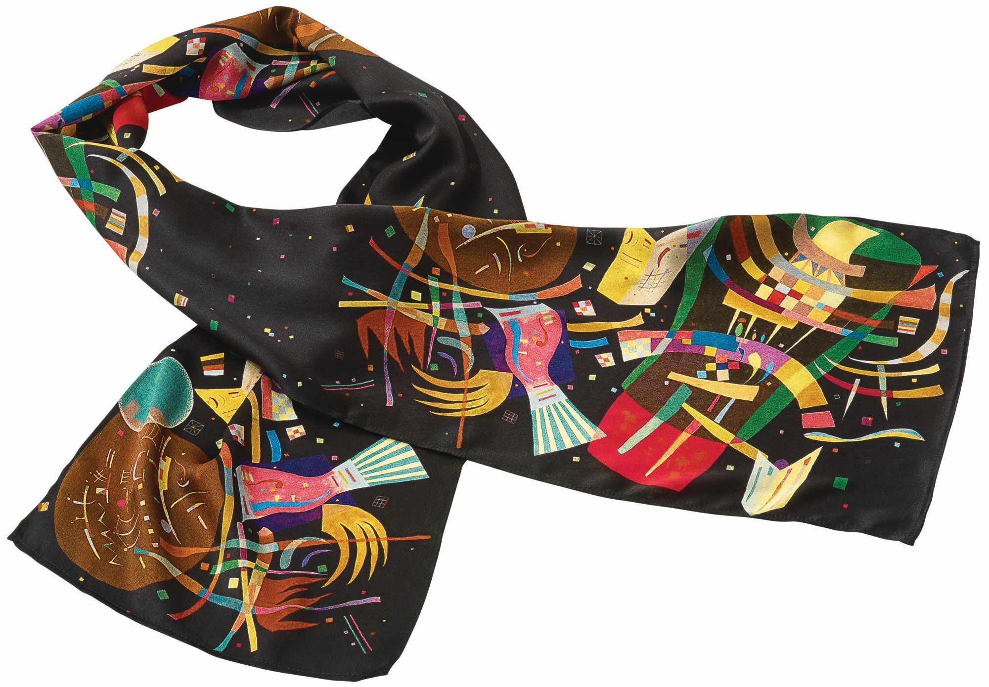 Zijden sjaal "Compositie X" von Wassily Kandinsky