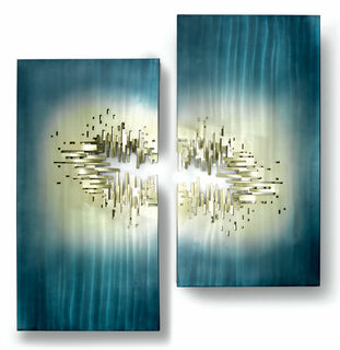 Set of 2 wall sculptures "From the Depth"