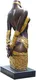Sculpture "Drapery II", bronze version partially gold-plated by Willi Kissmer