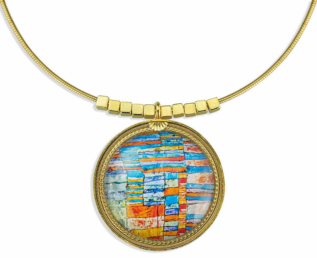 Necklace "Highway and Byways" - after Paul Klee by Petra Waszak