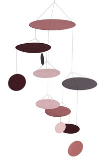 Loftsmobil "UFO rosé" - Design Bent Knudsen
