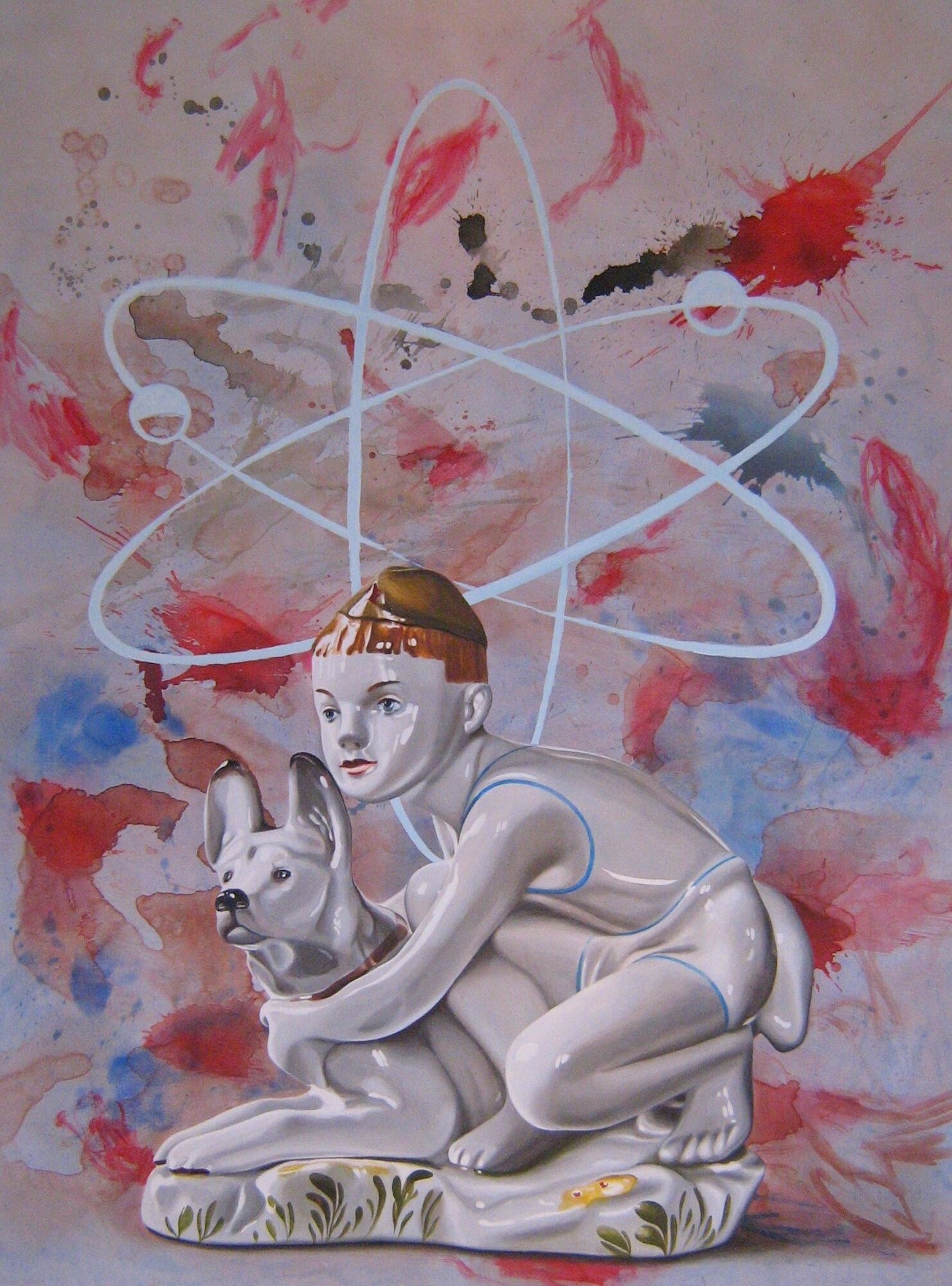Picture "Young Pioneers" (Boy/Dog) (2011) (Unique piece) by Andreas Amrhein