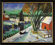 Bild "Am Strom im Winter (Leba)" (1922), Version schwarz gerahmt von Max Pechstein