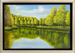 Obraz "Reflections" (2026) (Originál / Unikát), zarámováno